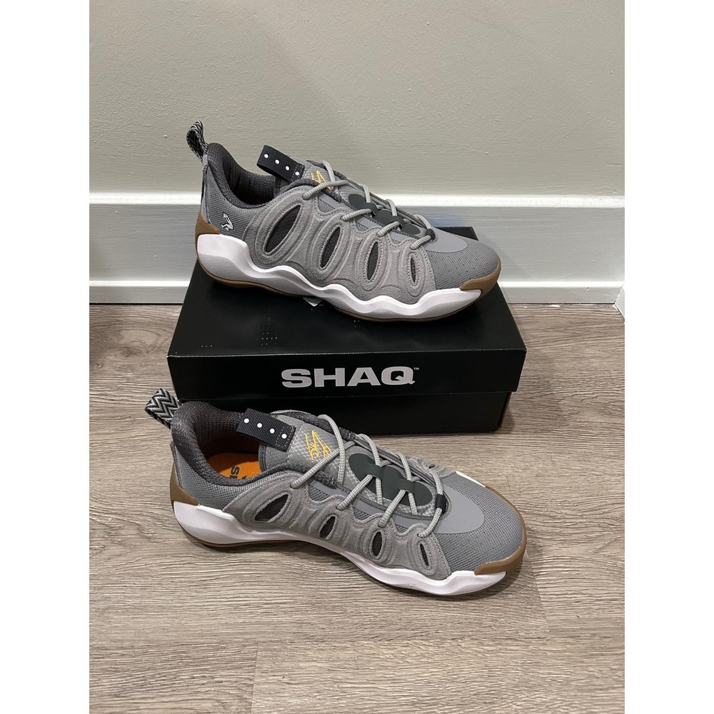 Shaq 4X Mens Basketball Shoes Medium Grey Gum Sole‎ Sneakers AQ95035MN Size 10.5